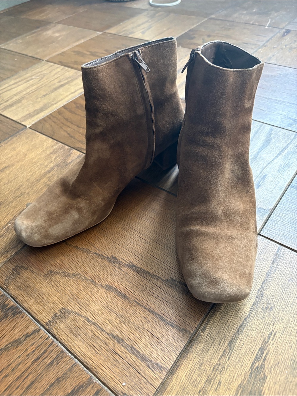 Brown Suede Ankle Boots